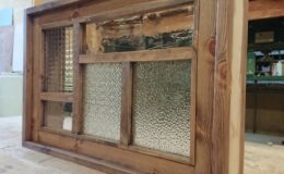 パッチワークガラスのFIX室内窓（神奈川県I様邸）